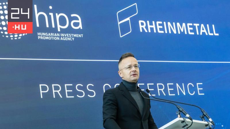 Szijjártó: A Rheinmetall új fejlesztési központot alapít a harckocsigyár területén.